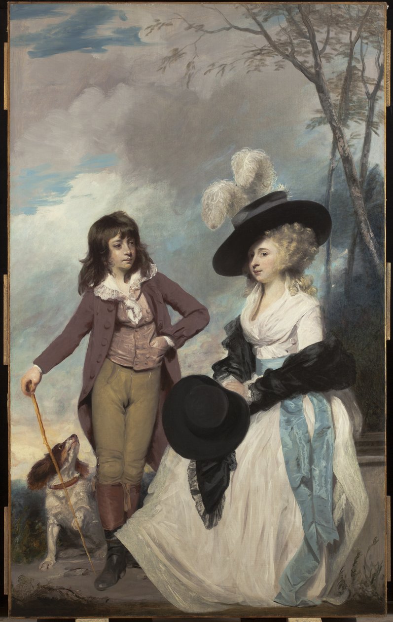 Maria Marow Gideon ja hänen veljensä William, 1786-87 tekijältä Joshua Reynolds