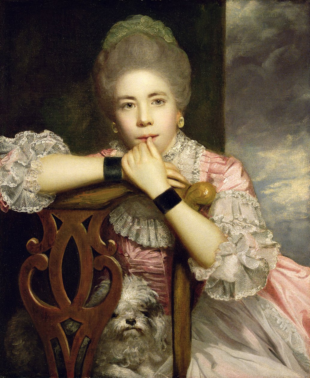 Mrs Abington Miss Pruena Congreven "Love for Love" -elokuvassa, 1771 tekijältä Joshua Reynolds