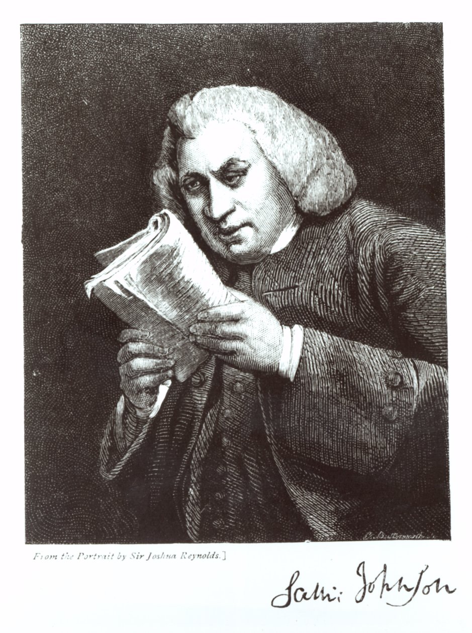 Samuel Johnson (1709-84) tekijältä Joshua Reynolds