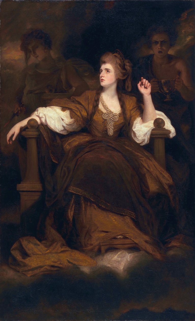 Sarah Siddons traagisena muusana, 1783-84 tekijältä Joshua Reynolds