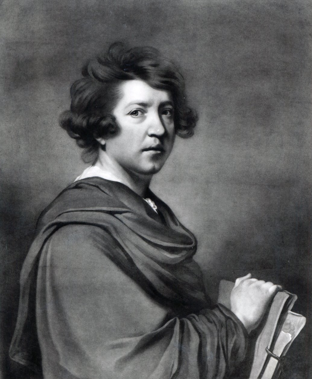 Sir Joshua Reynolds, kaiverrettu James Watson, 1770 (mezzotint) tekijältä Joshua Reynolds