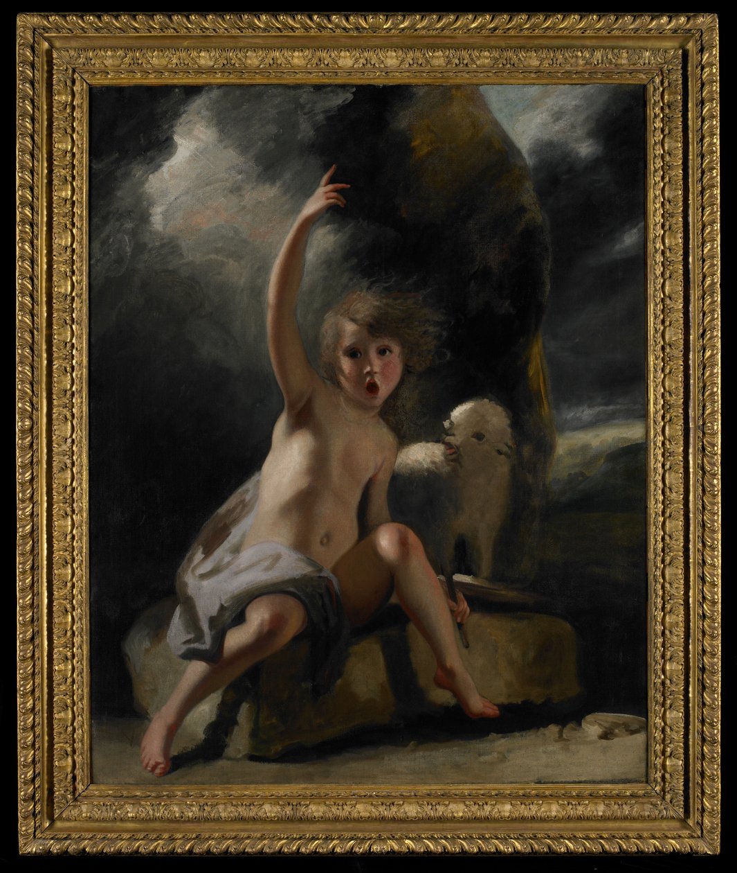 Lapsikastaja erämaassa, n. 1776 tekijältä Joshua Reynolds
