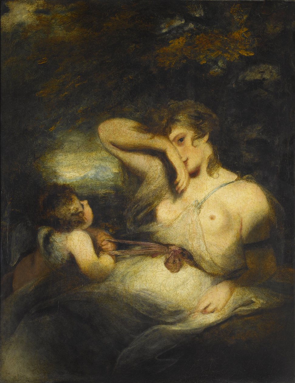 Snake in the Grass (Love Unloosing the Zone of Beauty), 1785 tekijältä Joshua Reynolds
