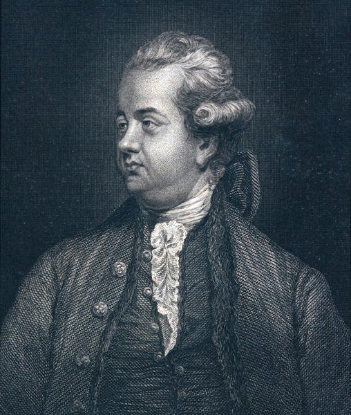 Edward Gibbon (1737-94) (kaiverrus) tekijältä Joshua (after) Reynolds