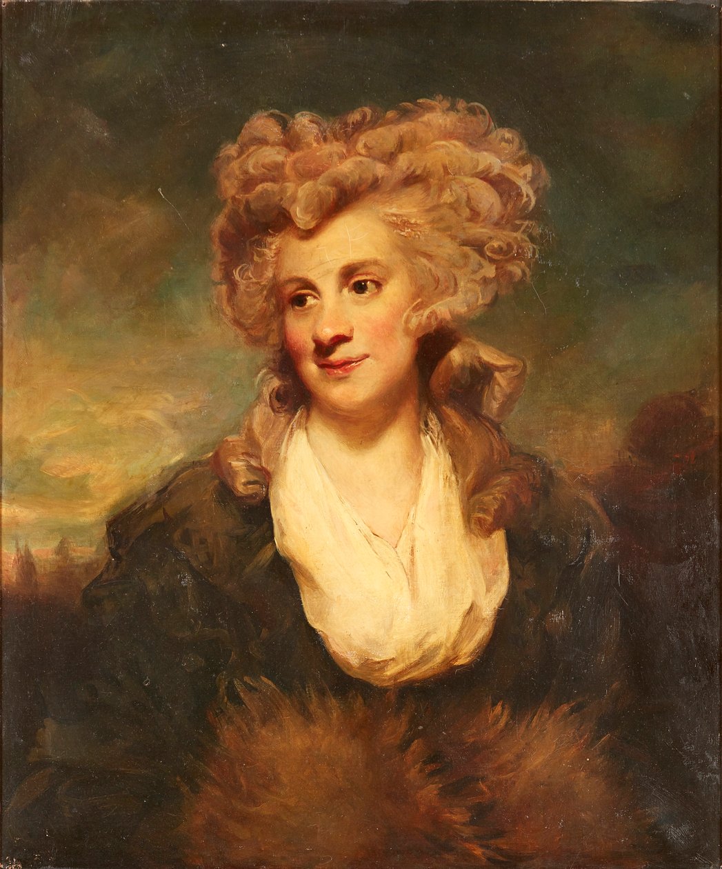 Lady De Cliffordin puolipitkä muotokuva (öljy kankaalle) tekijältä Joshua (after) Reynolds