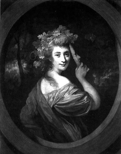 J.R. Smithin kaivertama Mademoiselle Giovanna Baccelli (1753-1801), julkaistu vuonna 1783 (kaiverrus) tekijältä Joshua (after) Reynolds
