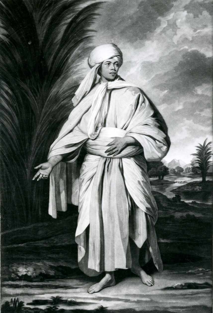 Omai, kaiverrus John Jacobe tekijältä Joshua (after) Reynolds