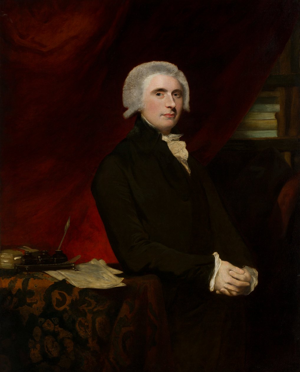 Thomasin, Lord Erskinen (1750-1823) muotokuva kirjastossaan (öljy kankaalle) tekijältä Joshua (circle of) Reynolds
