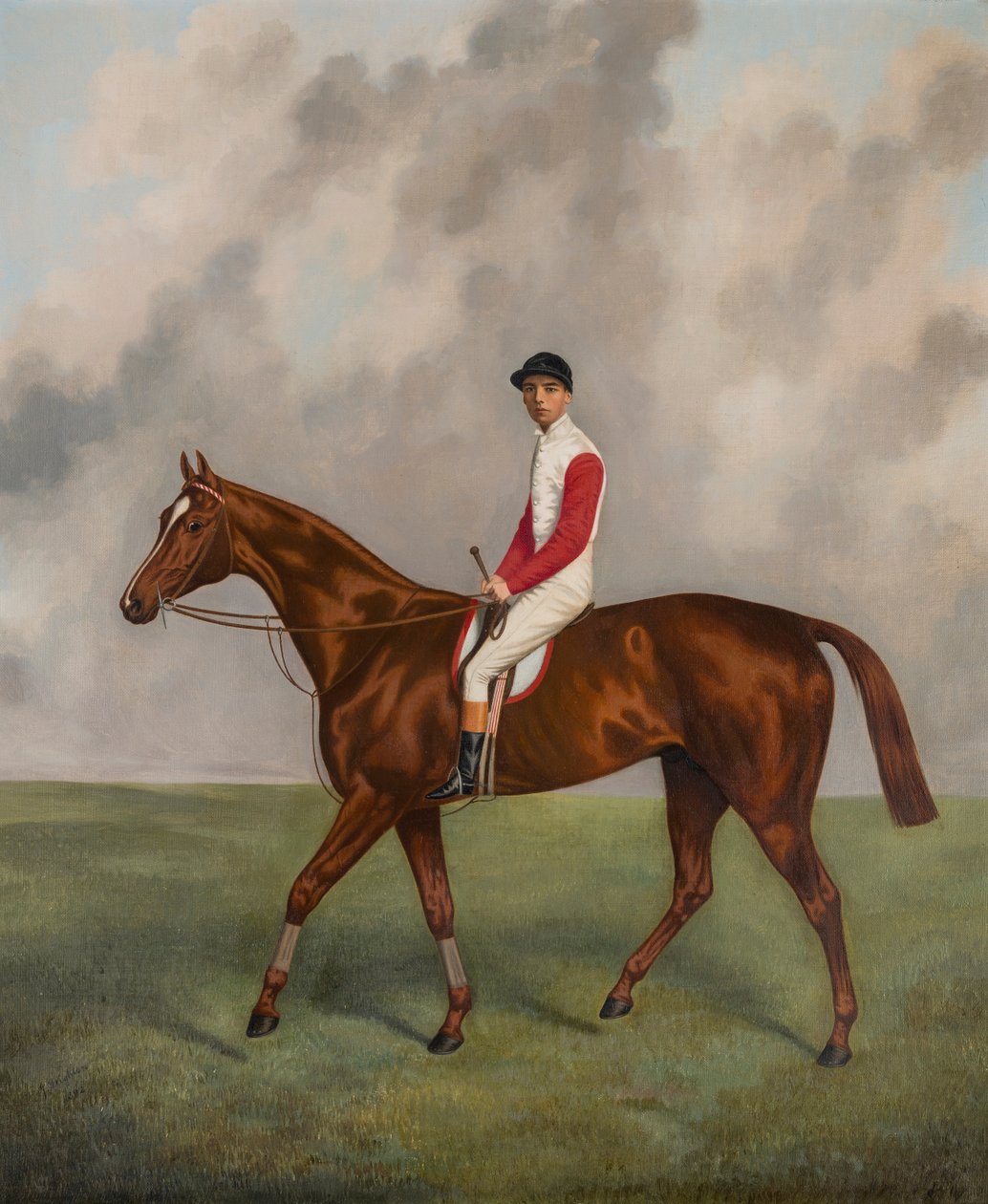Sir Hugo - Derbyn voittaja 1892, n. 1892 (öljy kankaalle) tekijältä Joshua Dighton