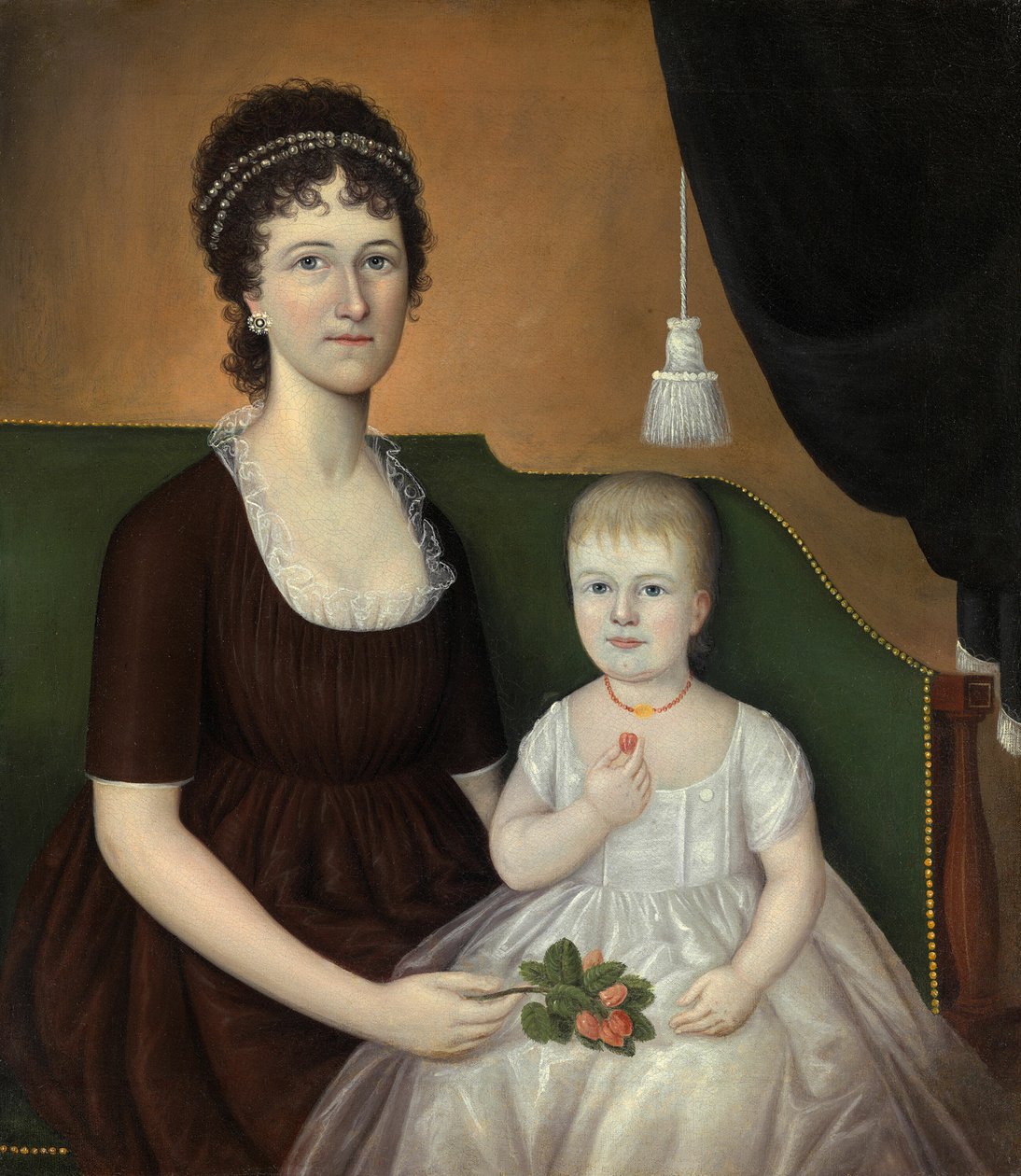 Elizabeth Grant Bankson Beatty (rouva James Beatty) ja hänen tyttärensä Susan tekijältä Joshua Johnson