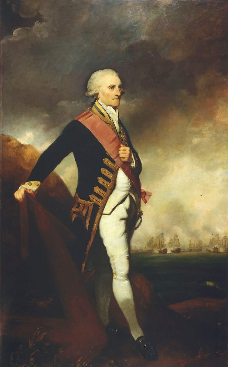 Amiraali Lord George Brydges Rodney tekijältä Joshua Reynolds