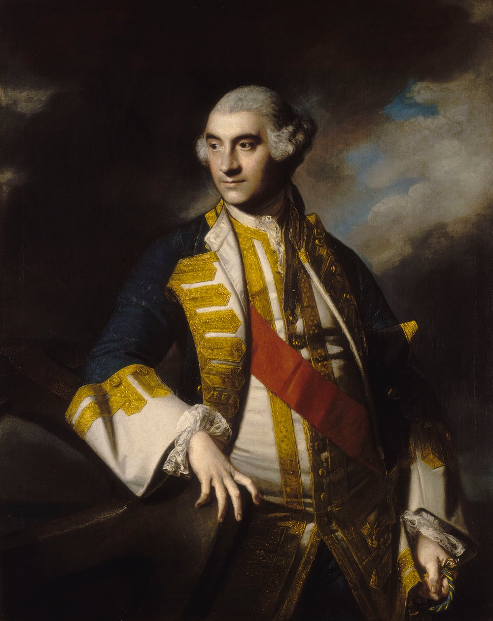 Amiraali Sir Charles Saunders (1713-1775), noin 1765 (öljy kankaalle). tekijältä Joshua Reynolds