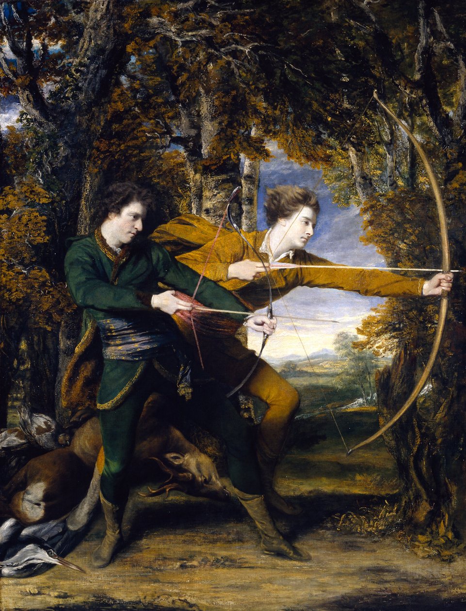 Eversti Acland ja lordi Sydney: jousiampujat tekijältä Joshua Reynolds