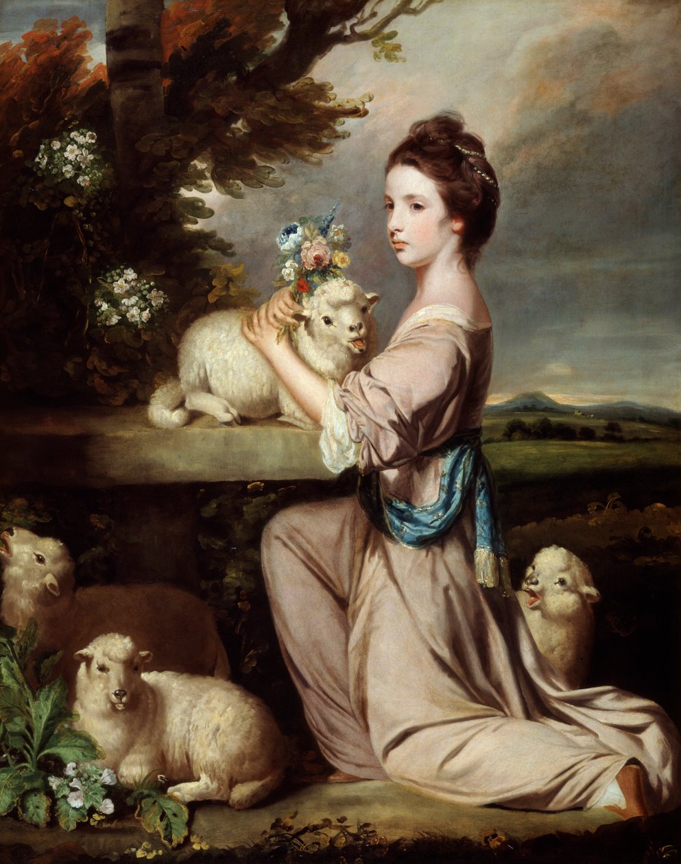 Lady Mary Leslie tekijältä Joshua Reynolds