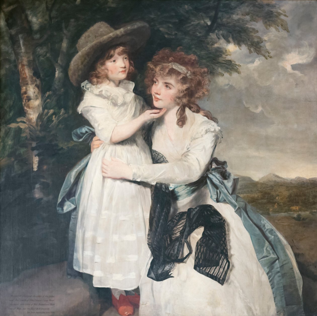 Miss Cocks ja hänen veljentytär, noin 1790 (öljy kankaalle) tekijältä Joshua Reynolds