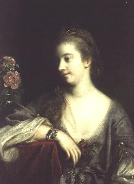 Rouva Dominic Angelo, n. 1759 (öljy kankaalle) tekijältä Joshua Reynolds