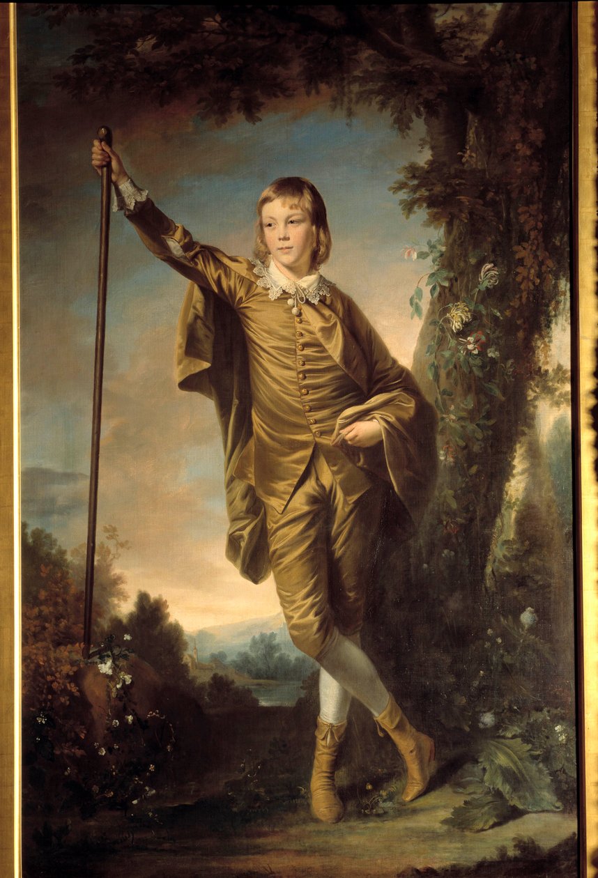 Täyspitkä muotokuva Joshua Reynoldsin (1723-1792) Thomas Listerin maalauksesta. 1764. tekijältä Joshua Reynolds