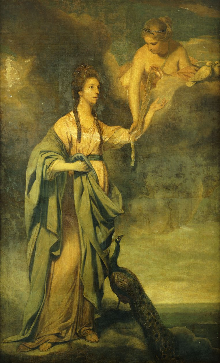 Muotokuva Annabellasta, Lady Blake "Juno vastaanottamassa Cestusta Venuksesta", n. 1769 tekijältä Joshua Reynolds