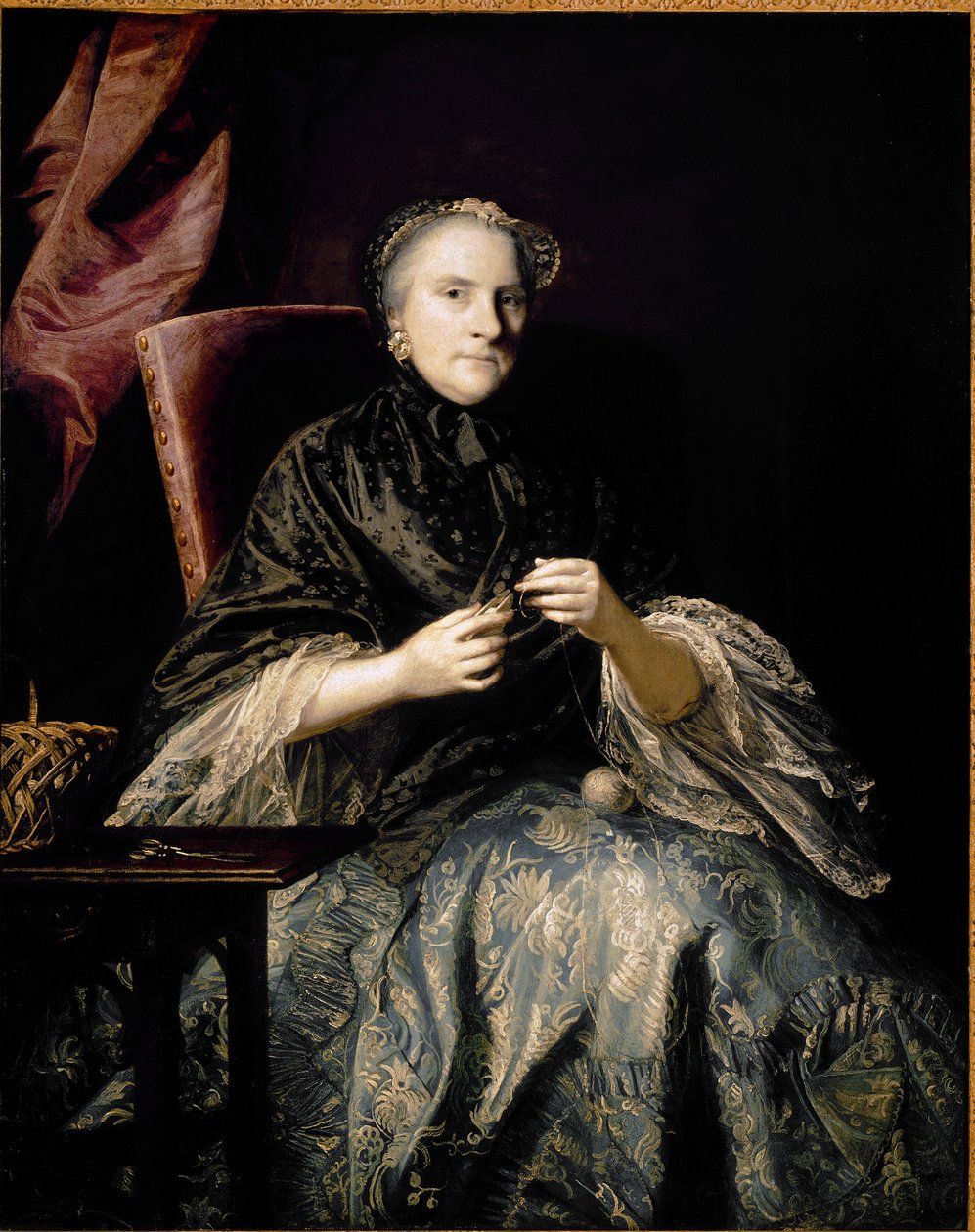 Muotokuva Annesta, Albemarlen toisesta kreivitärestä, joka tekee solmuja (öljy kankaalle tekijältä Joshua Reynolds