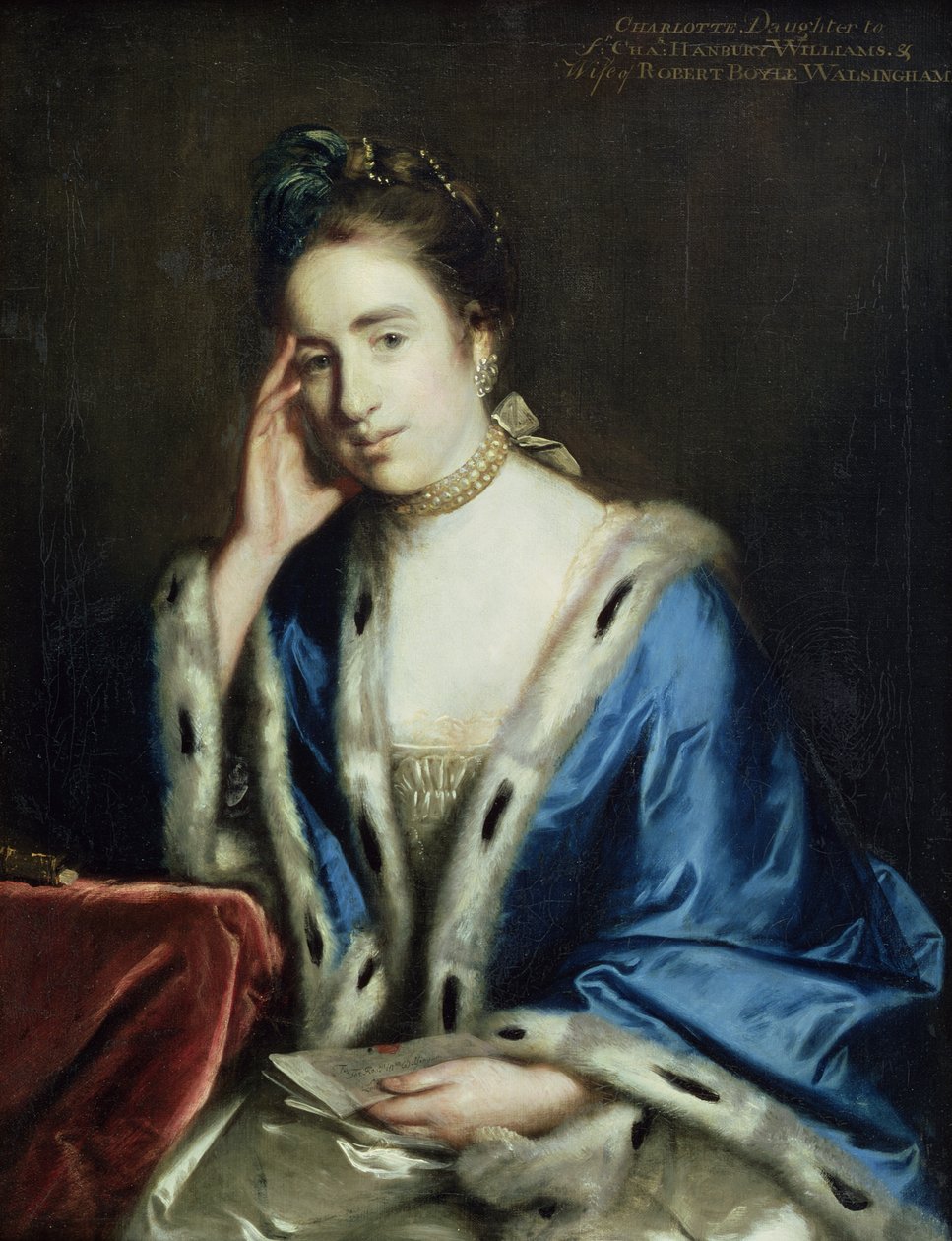 Charlotte Walsinghamin muotokuva, 1760 tekijältä Joshua Reynolds