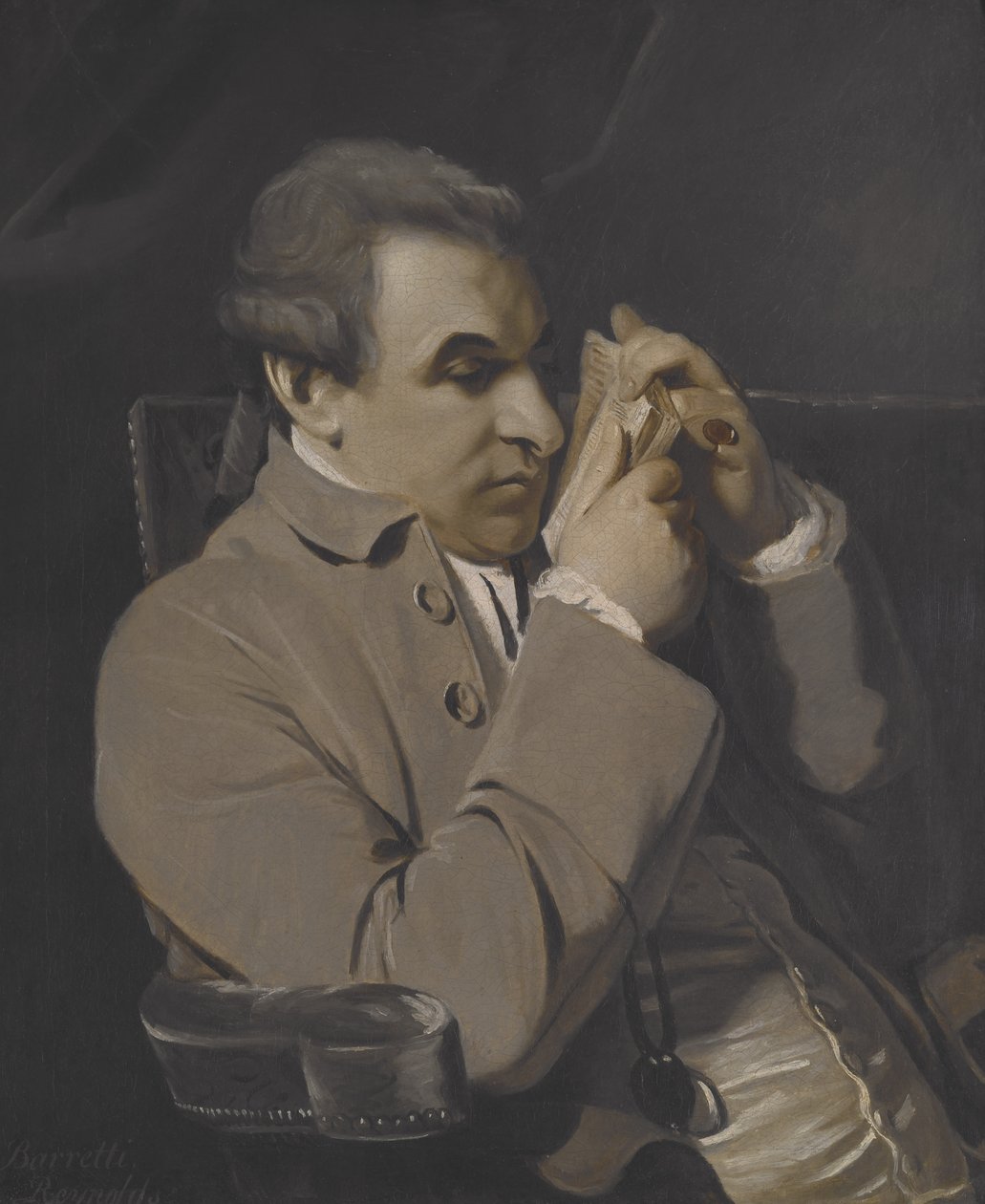 Joseph Barettin muotokuva, kopio (öljy kankaalle) tekijältä Joshua Reynolds