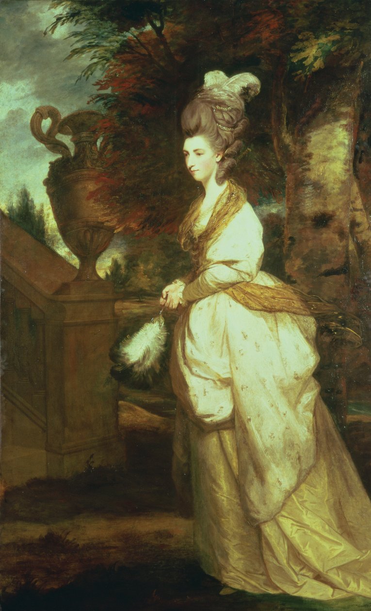 Lady Hertfordin (1759-1834) muotokuva 1777-78 (öljy kankaalle) tekijältä Joshua Reynolds