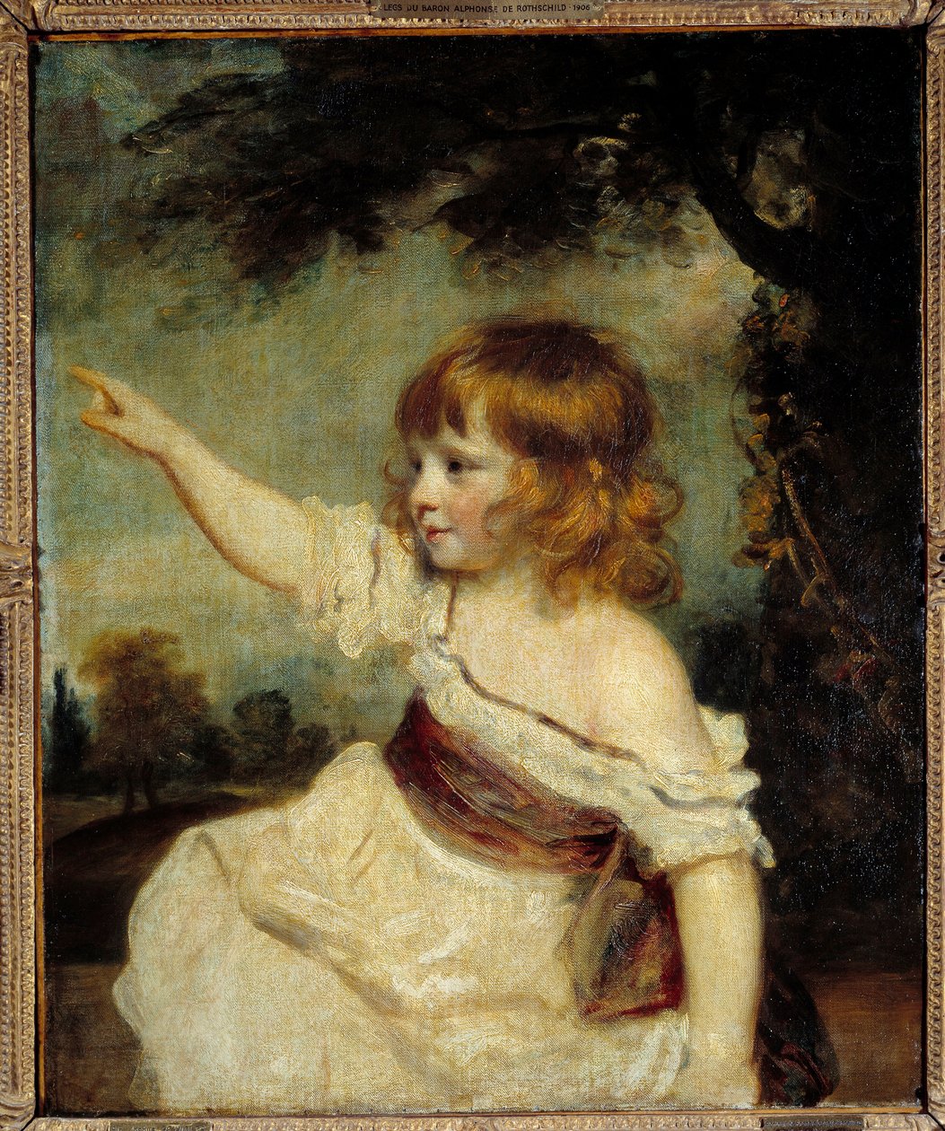 Mestari Haren (? -1842) muotokuva kirjailija Francis Hare Naylorin tyttärestä (1753-1815) Joshua reynoldsin (1723-1792) maalaus 1700-luvun su. 0,77x0,63 m tekijältä Joshua Reynolds