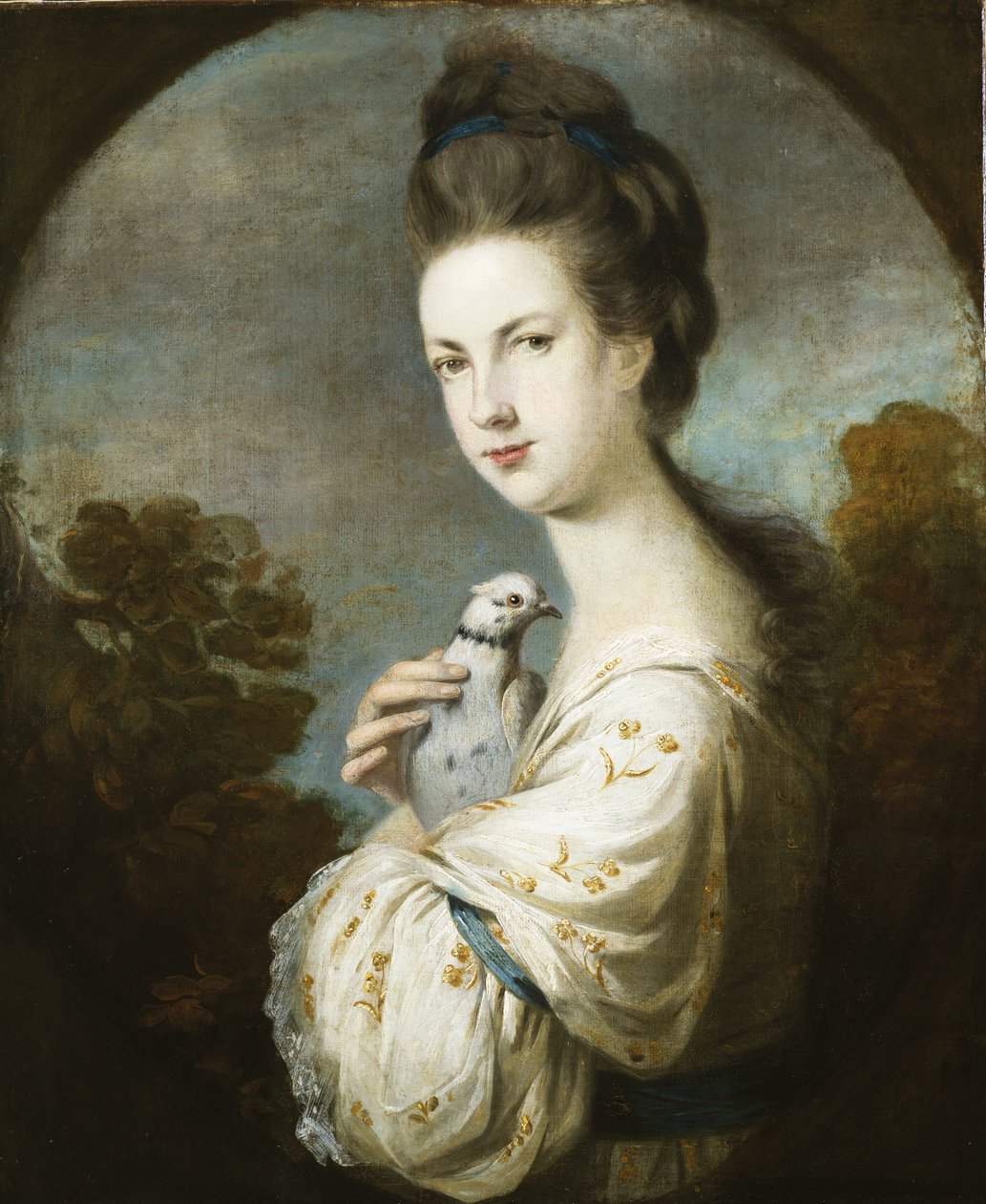 Neiti Juliet Langtonin muotokuva seisomassa, puolipitkä, 1764 tekijältä Joshua Reynolds