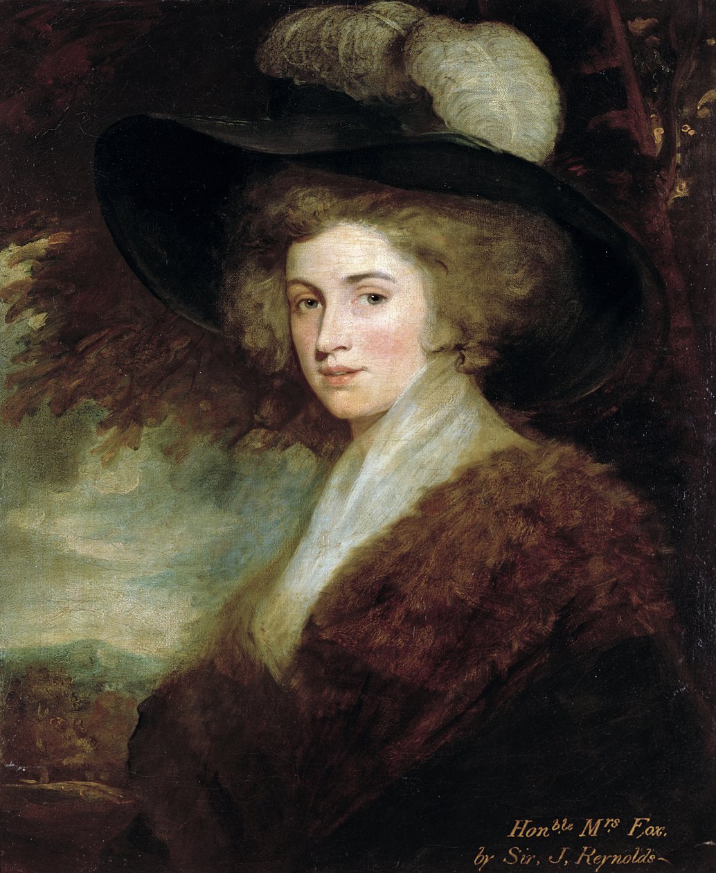 Rouva Charles James Foxin muotokuva, 1784-9 tekijältä Joshua Reynolds