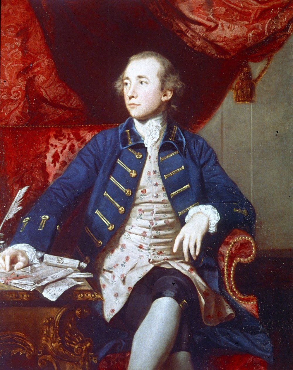Warren Hastingsin (1732 - 1818) muotokuva. Joshua Reynoldsin maalaus. 1766 - 1768. Lontoo, National Portrait Gallery. tekijältä Joshua Reynolds