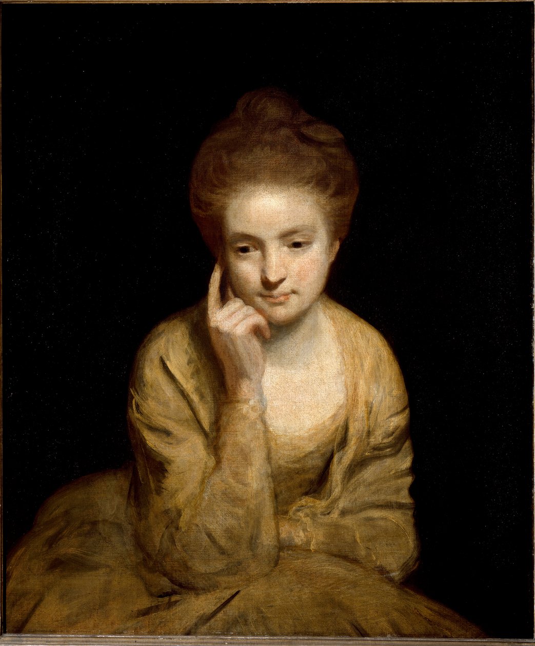 Tutkimus nuoren naisen muotokuvaa varten (maalaus tekijältä Joshua Reynolds