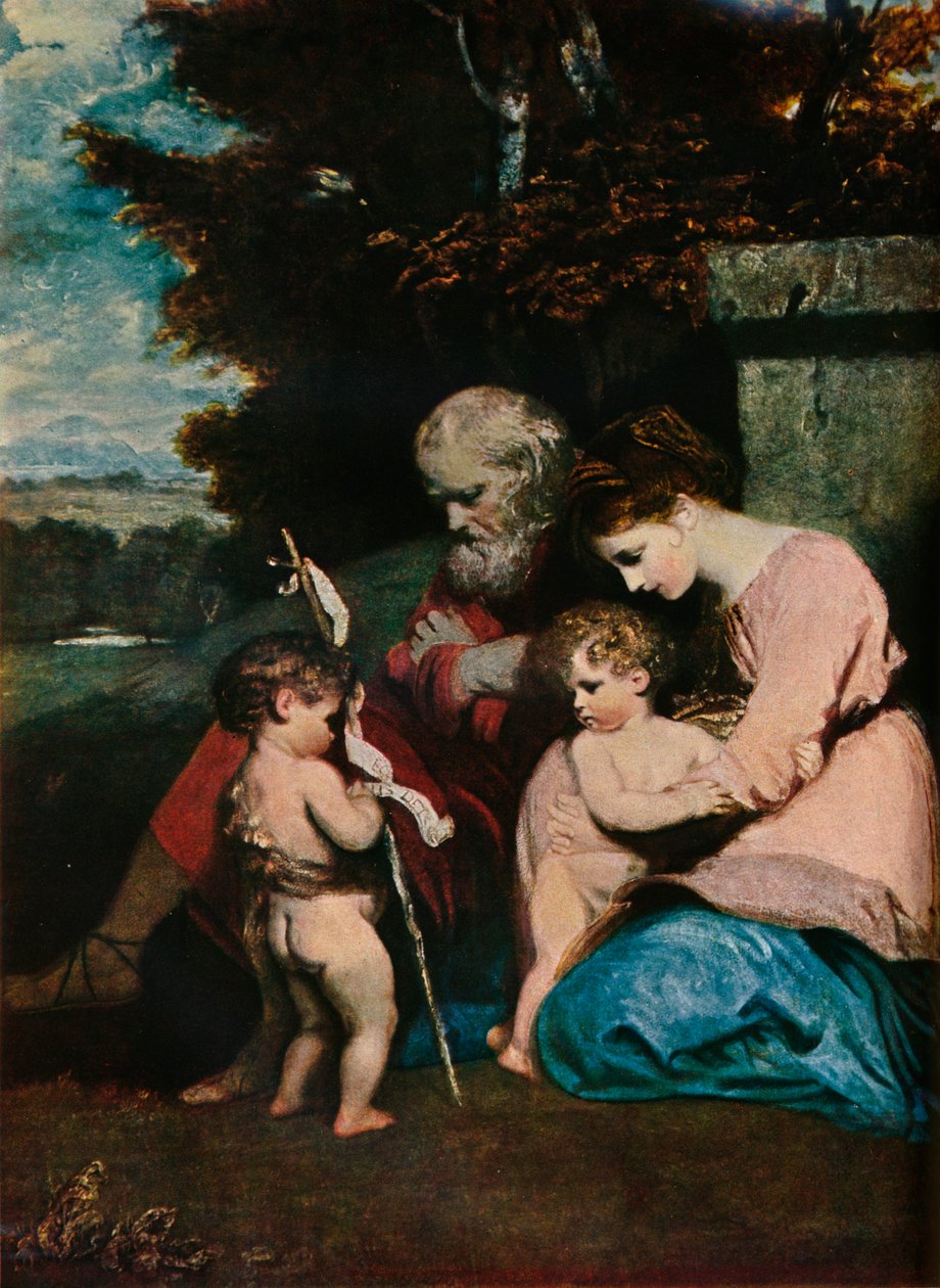 Pyhä perhe Johanneksen lapsen kanssa, 1788-9 tekijältä Joshua Reynolds