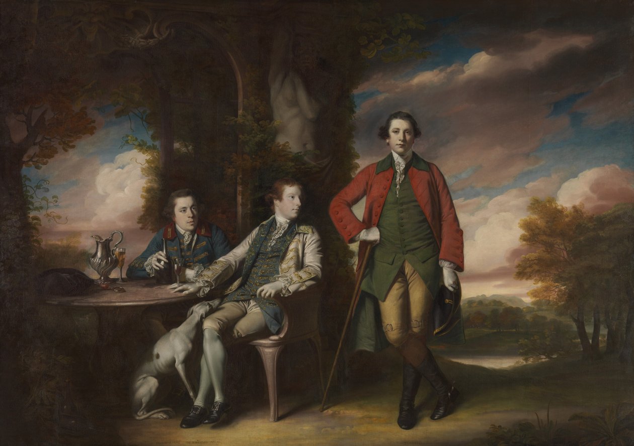 Kunniallinen Henry Fane 1739-1802 Inigo Jonesin ja Charles Blairin kanssa, 1761-66. tekijältä Joshua Reynolds