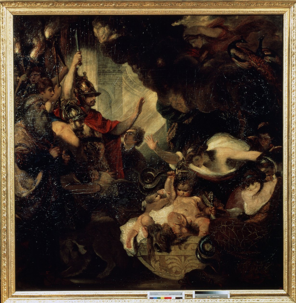 Herkules-lapsi kuristaa käärmeitä, 1786-88 tekijältä Joshua Reynolds