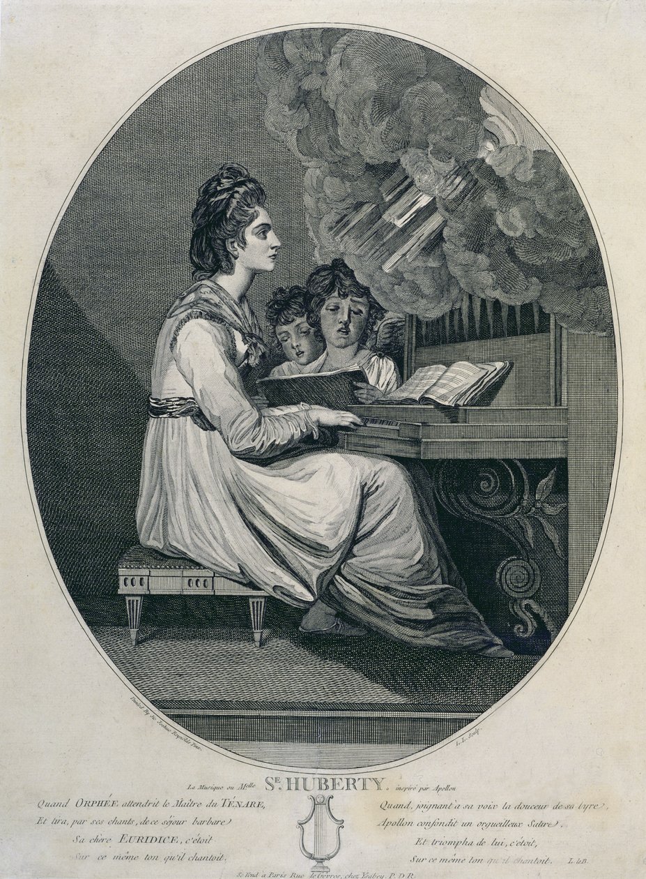 Mademoiselle S. Hubertyn musiikki Apollon inspiroima tekijältä Joshua Reynolds