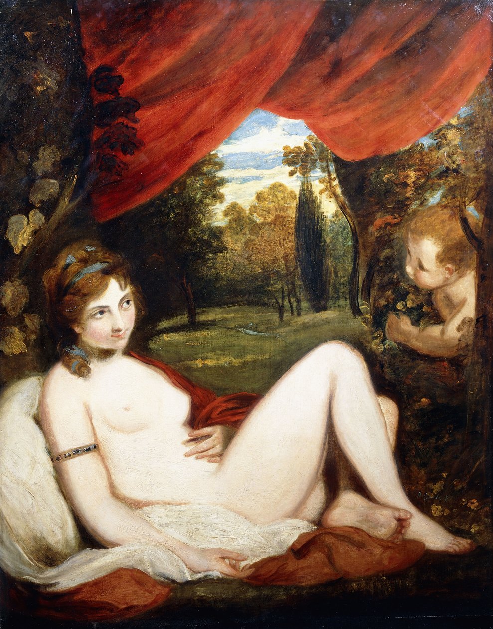 Venus ja Cupid, tai "Wanton Bacchante", tekijältä Joshua Reynolds