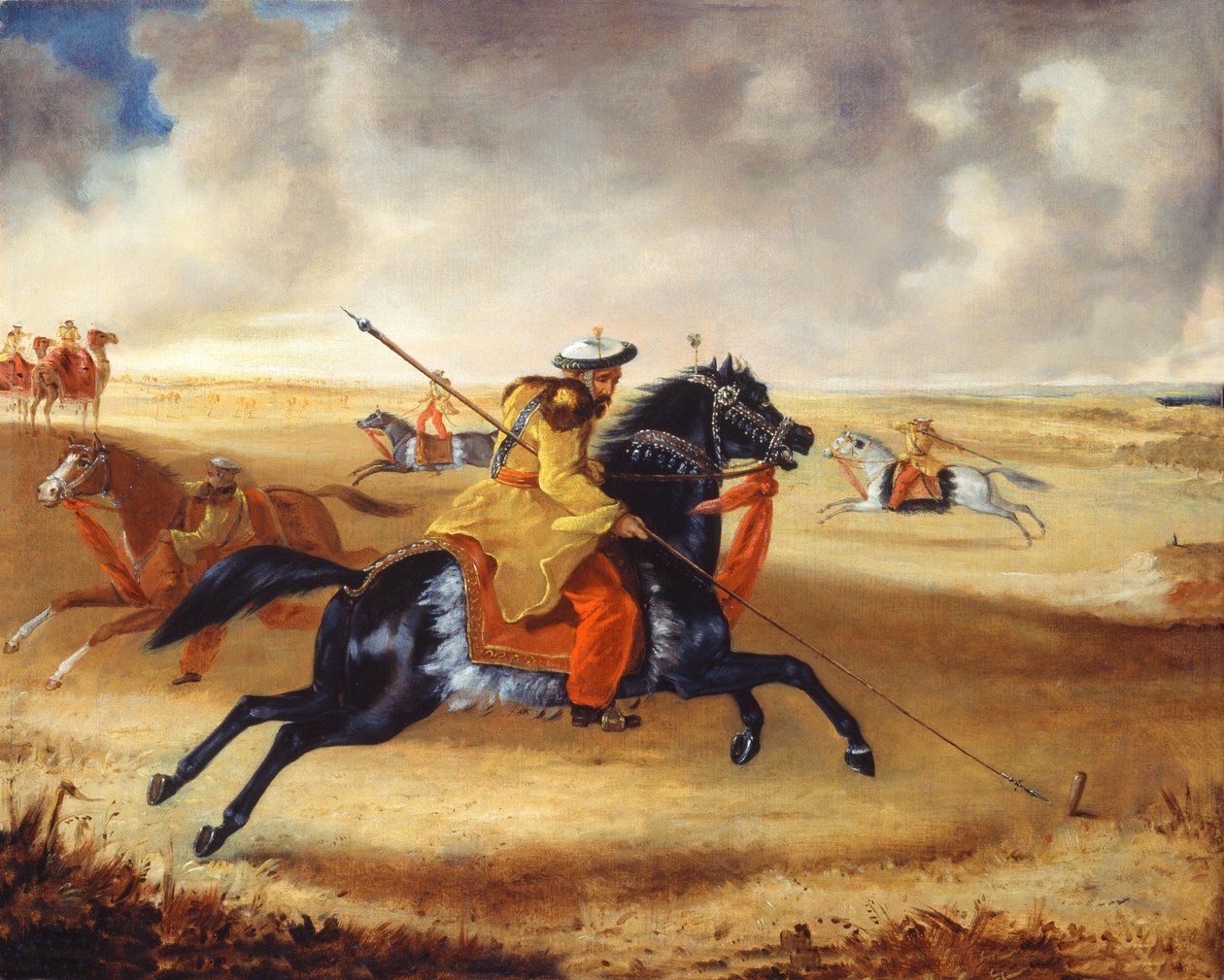 Skinners Horse at Exercise, n. 1840 tekijältä Joshua Reynolds Gwatkin