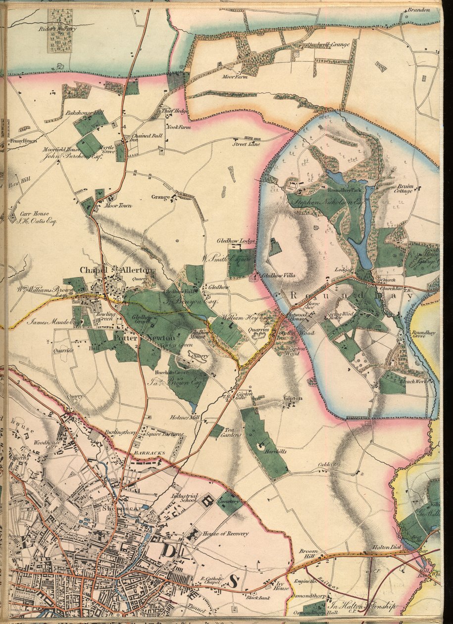 B4, Chapel Allerton, Gledhow, Harehills, Sheepscar ja Leedsin keskusta. tekijältä Joshua Thorp