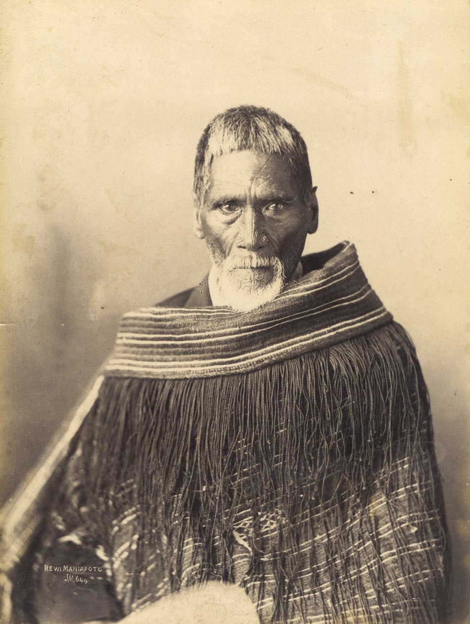 Rewi Maniapoto, n. 1890 (albumiprintti) tekijältä Josiah Martin