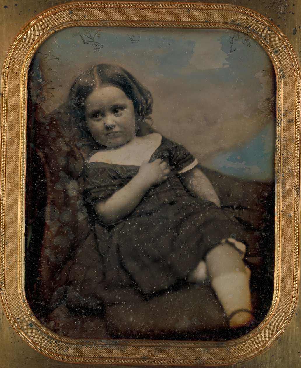 Augusta Hawes nelivuotiaana, 1850-luku. Tekijät: Josiah Johnson Hawes, Albert Sands Southworth. tekijältä Josiah Johnson Hawes, Albert Sands Southworth