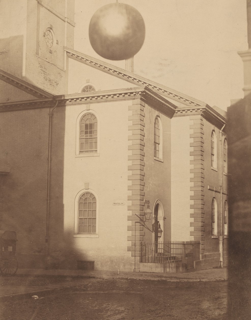 Brattle Squaren kirkko, 1850-luku (kuva) tekijältä Josiah Johnson Hawes