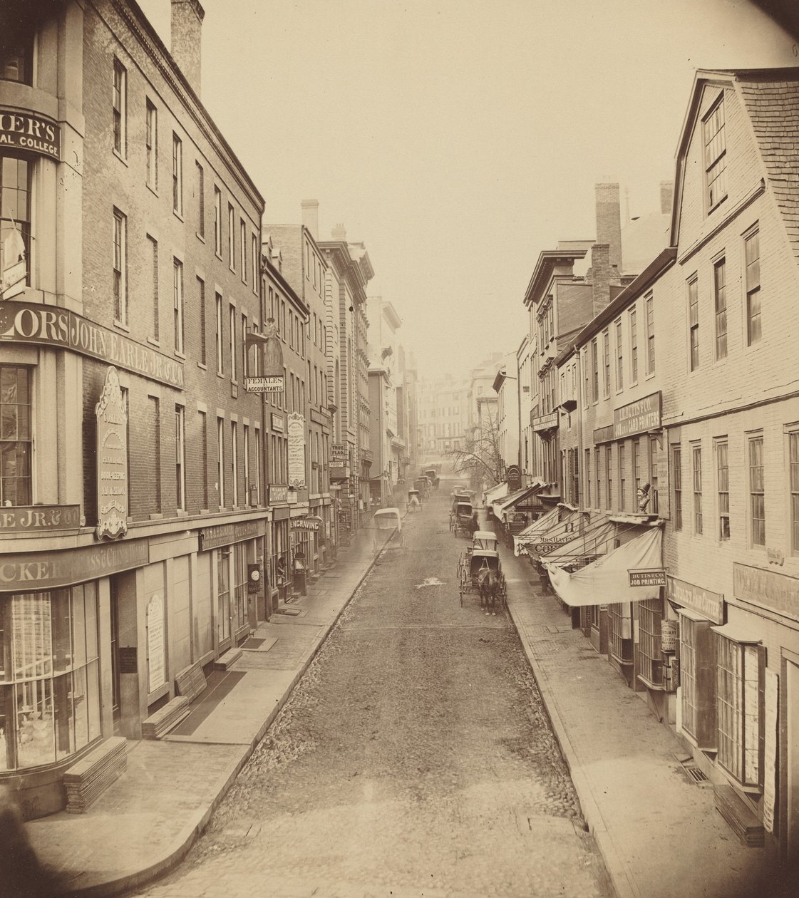 School Street, Boston tekijältä Josiah Johnson Hawes