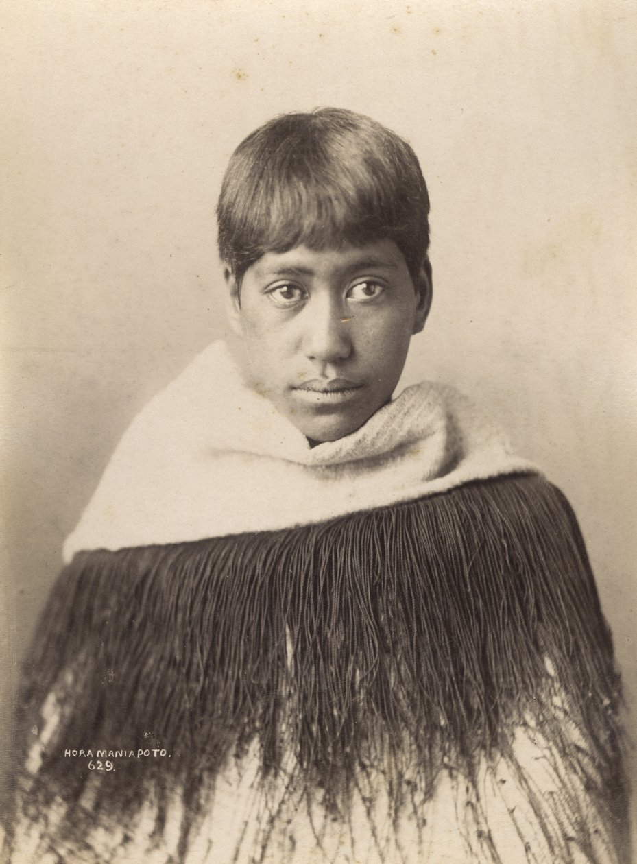 Hora Maniapoto, n. 1890 (albumiprintti) tekijältä Josiah Martin