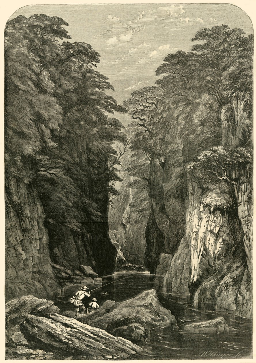 Fors Nothyn, Pohjois-Wales, c1850. tekijältä Josiah Wood Whymper