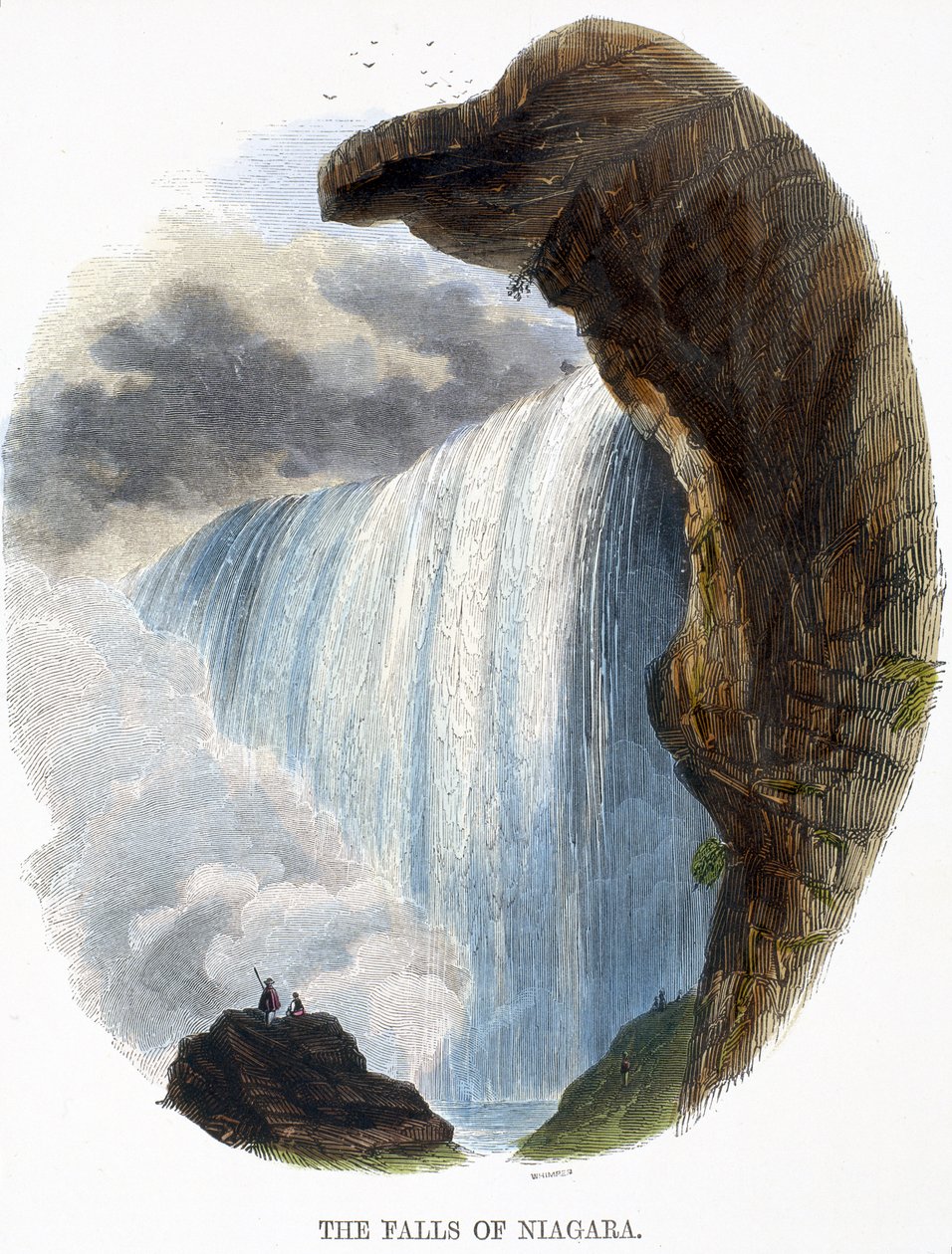 Niagaran putoukset, luonnonilmiöt, 1849 tekijältä Josiah Wood Whymper
