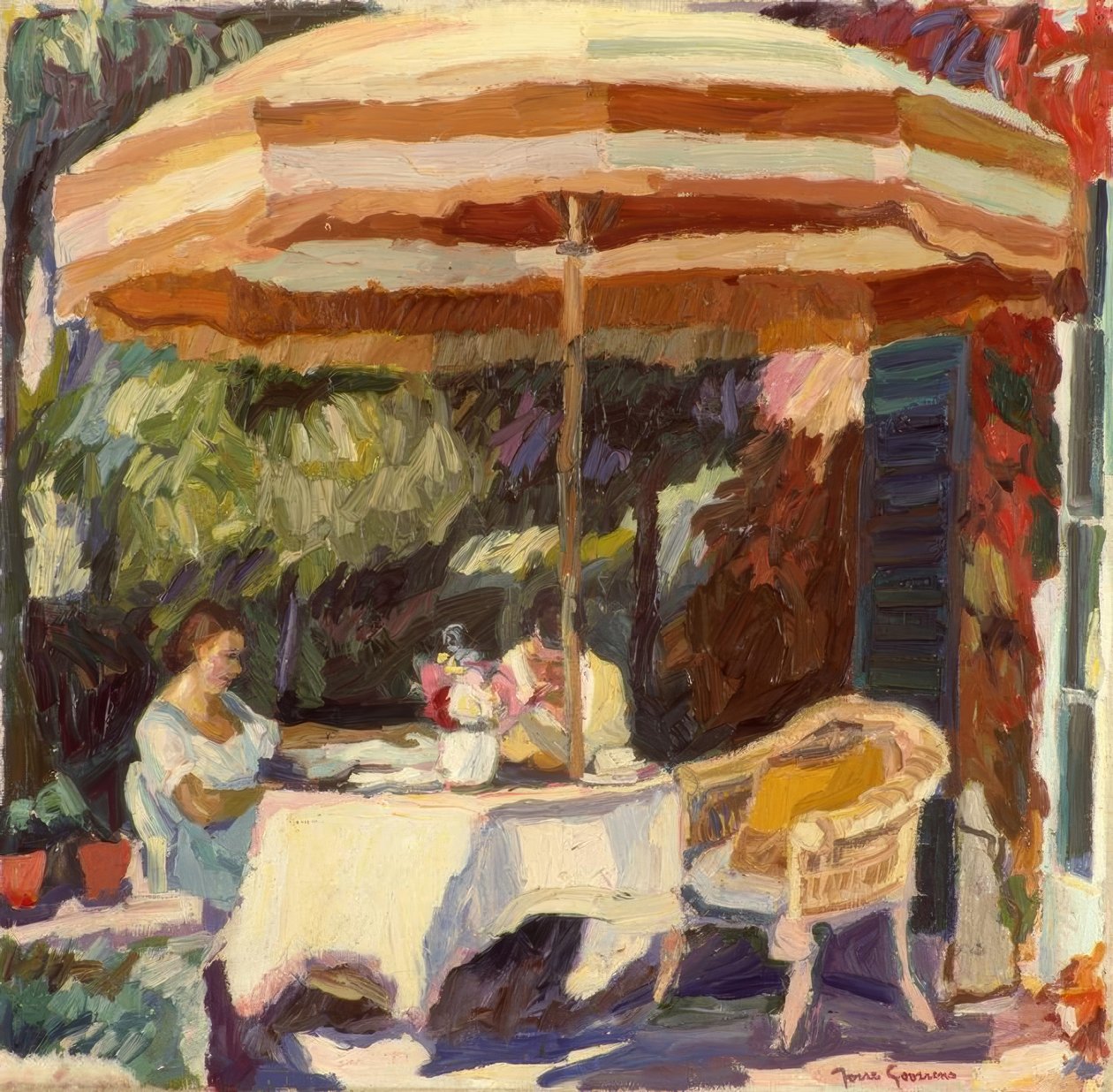 Terrasse im Sonnenlicht tekijältä Josse Goossens