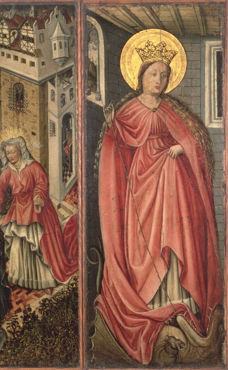 St. Margaret, oikeanpuoleinen polyptyykkitaulu (paneeli) tekijältä Jost Amman