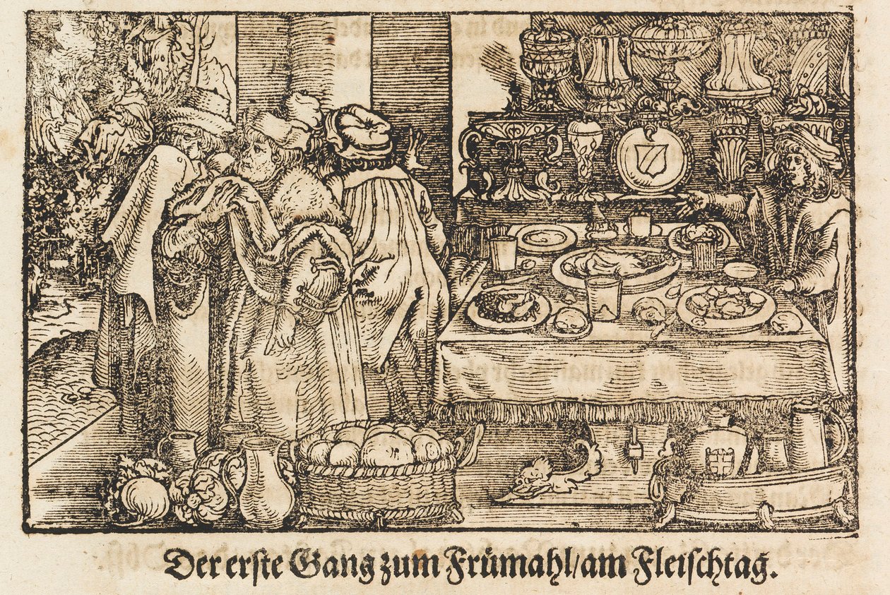 Marx Rumpoltin uusi keittokirja. Ensimmäinen kuvitettu saksalainen keittokirja, 1604. tekijältä Jost Amman