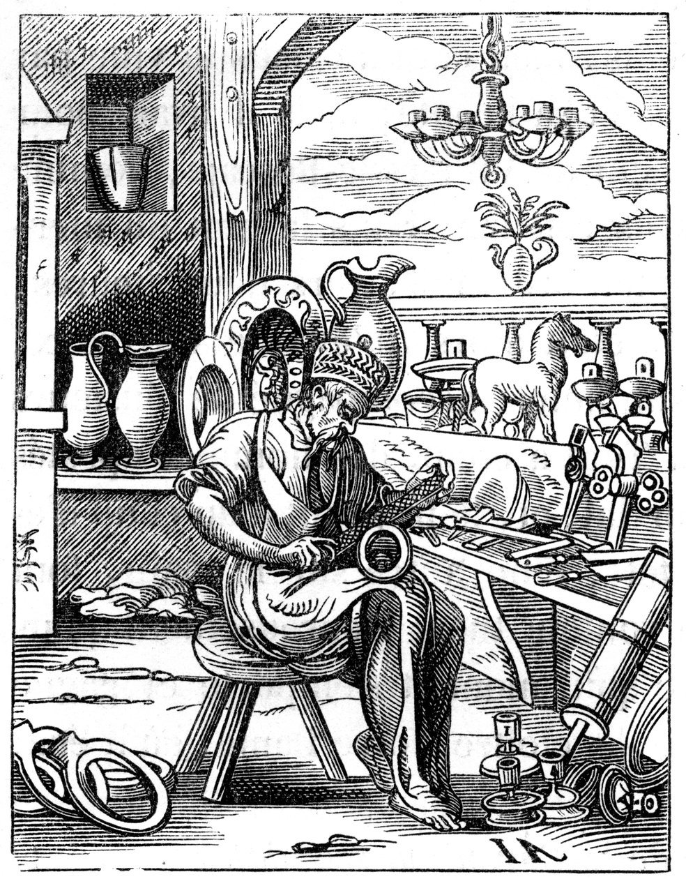 Coppersmith, 1500-luku 1849. tekijältä Jost Amman