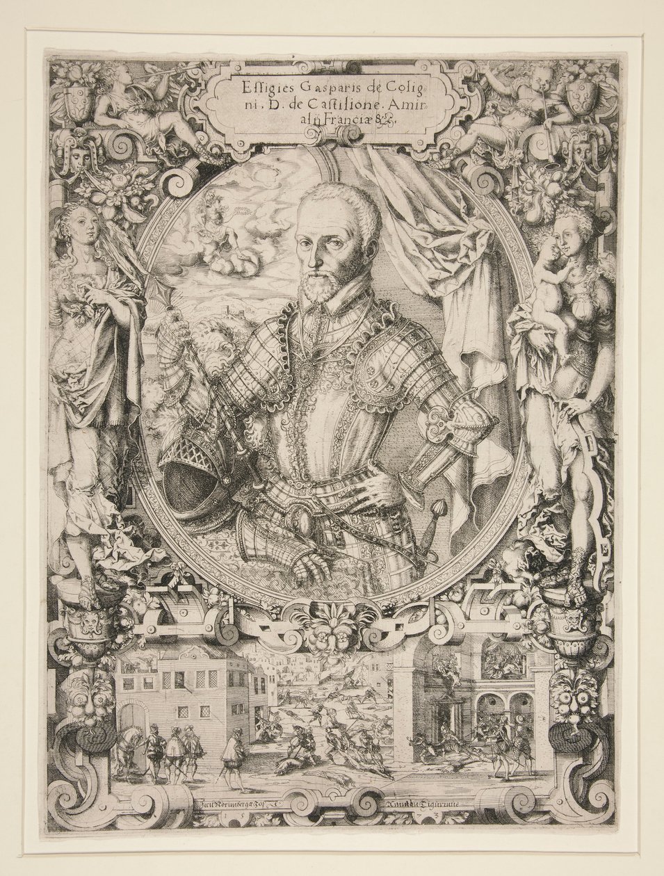 Gaspard de Coligny, Ranskan amiraali tekijältä Jost Amman